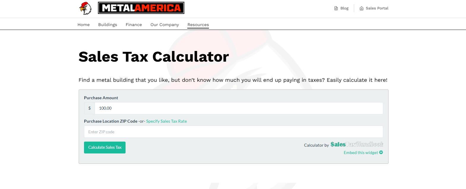 Sales Tax Calculator